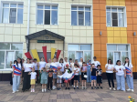 Участие в общероссийском флэшмобе, посвященном Дню России